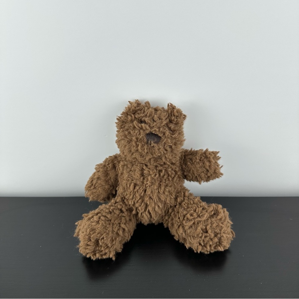 Baby Gap Brannan Teddy Bear Plush Stuffed Animal Dark Brown 6.5”